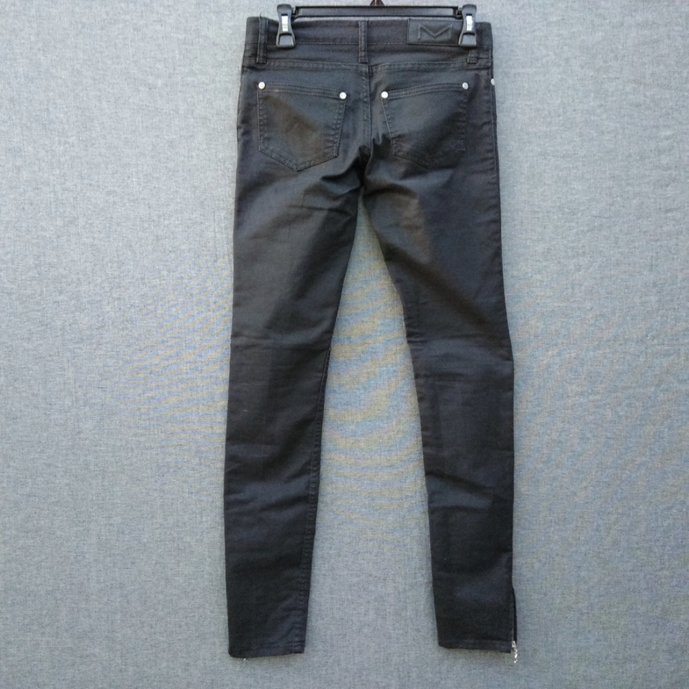 M By MADONNA Black Skinny jeans with Ankle Zippers